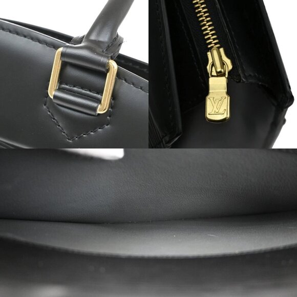 LOUIS VUITTON LV Logo Riviera Hand Bag Epi Leather Black France - Picture 9 of 16